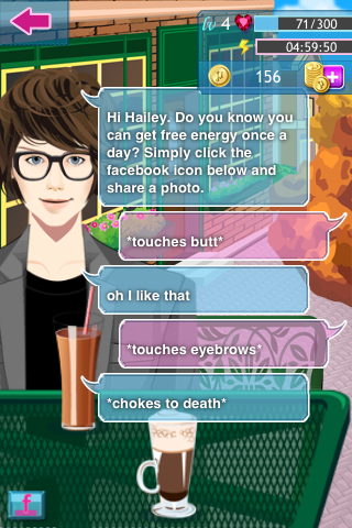 Illustration for article titled This Digital Boyfriend Game Is Like Dating Cleverbot, Except Even More Hilarious/Creepy